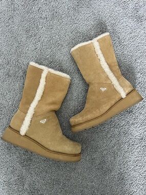 Vintage Y2K Roxy Suede Boots